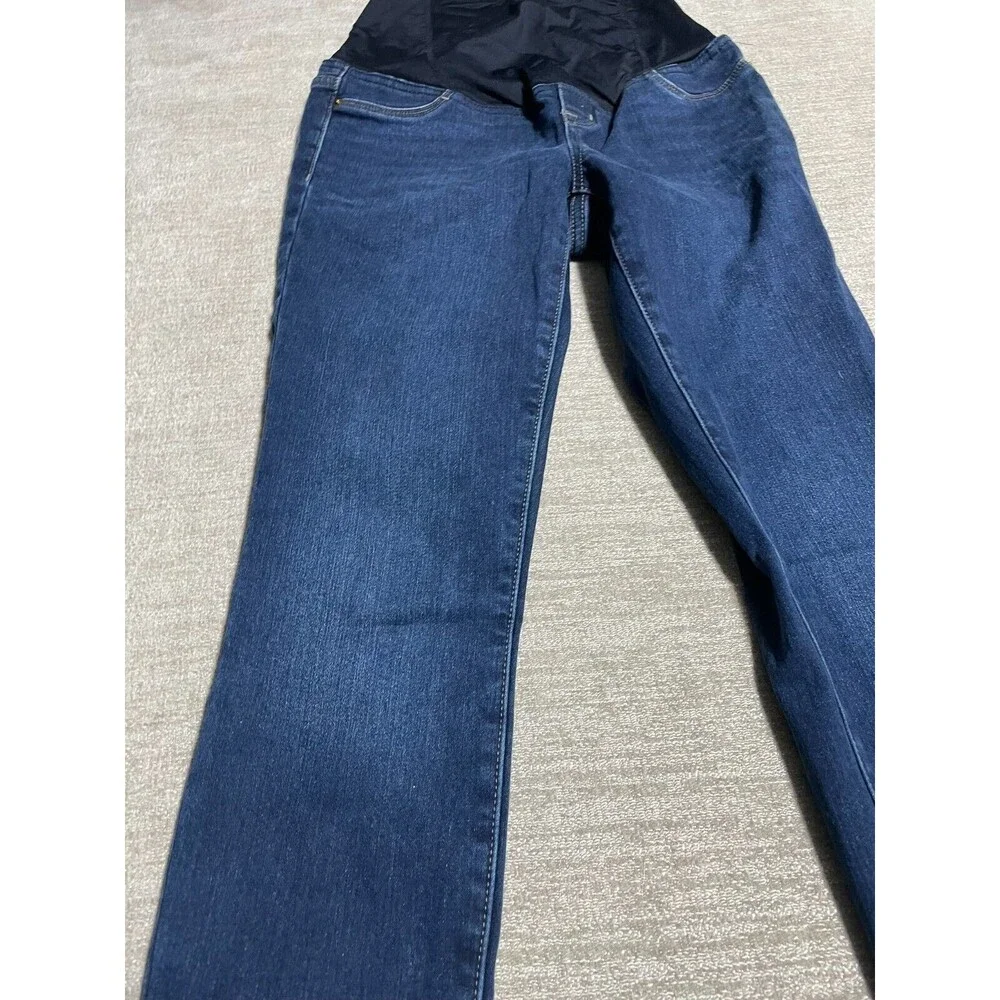 Isabel Maternity Jeggings Women's 2 Blue Dark Belly Support